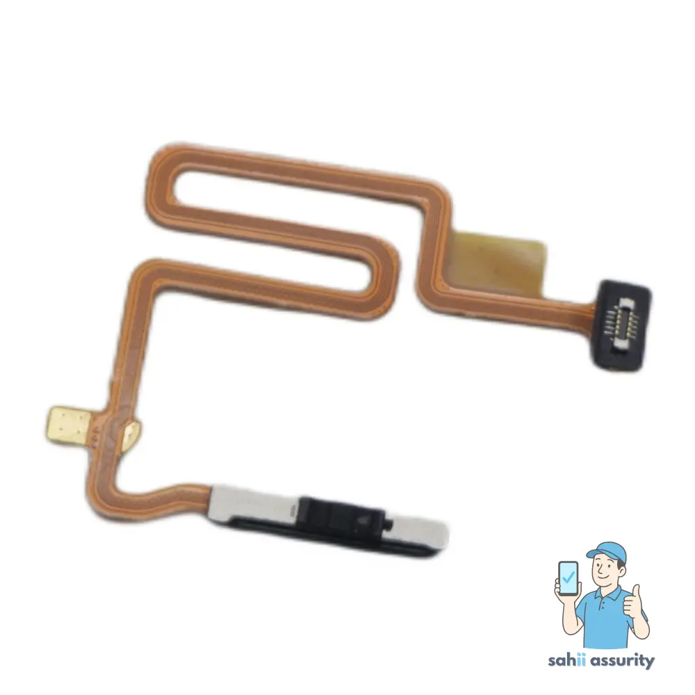 Fingerprint Sensor with Flex Cable for Realme 8s 5G Black thumbnail